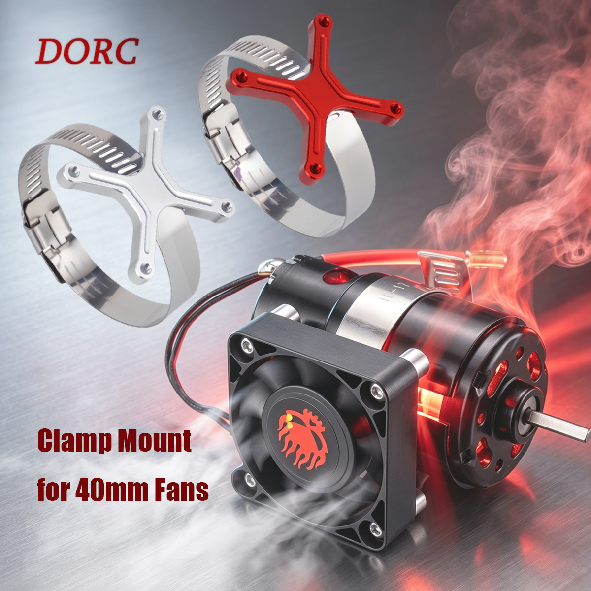 Rc Hobby Grade - ที่ยึดพัดลมแบบปรับได้อเนกประสงค์ 30-49 มม. สำหรับ 1/8 1/10