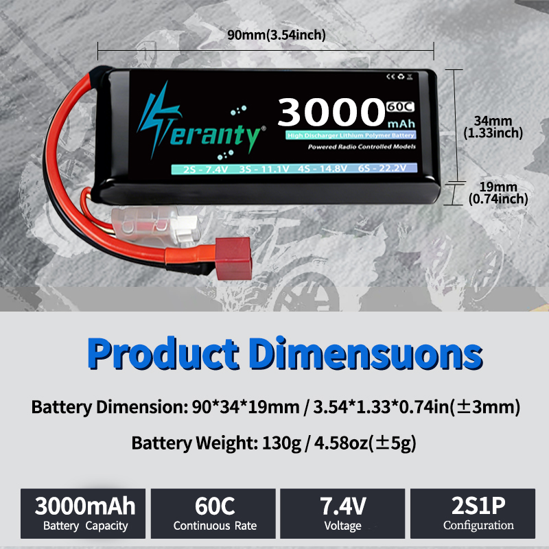 แบตเตอรี่ลิเธียมโพลิเมอร์ TERA - Rc Hobby Grade บทวิจารณ์และราคา