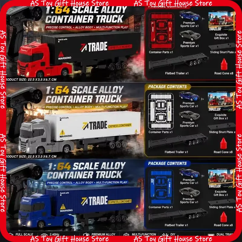 รถบรรทุกพ่วงบังคับวิทยุ RTR ขน - Rc Hobby Grade Truck บทวิจารณ์และราคา