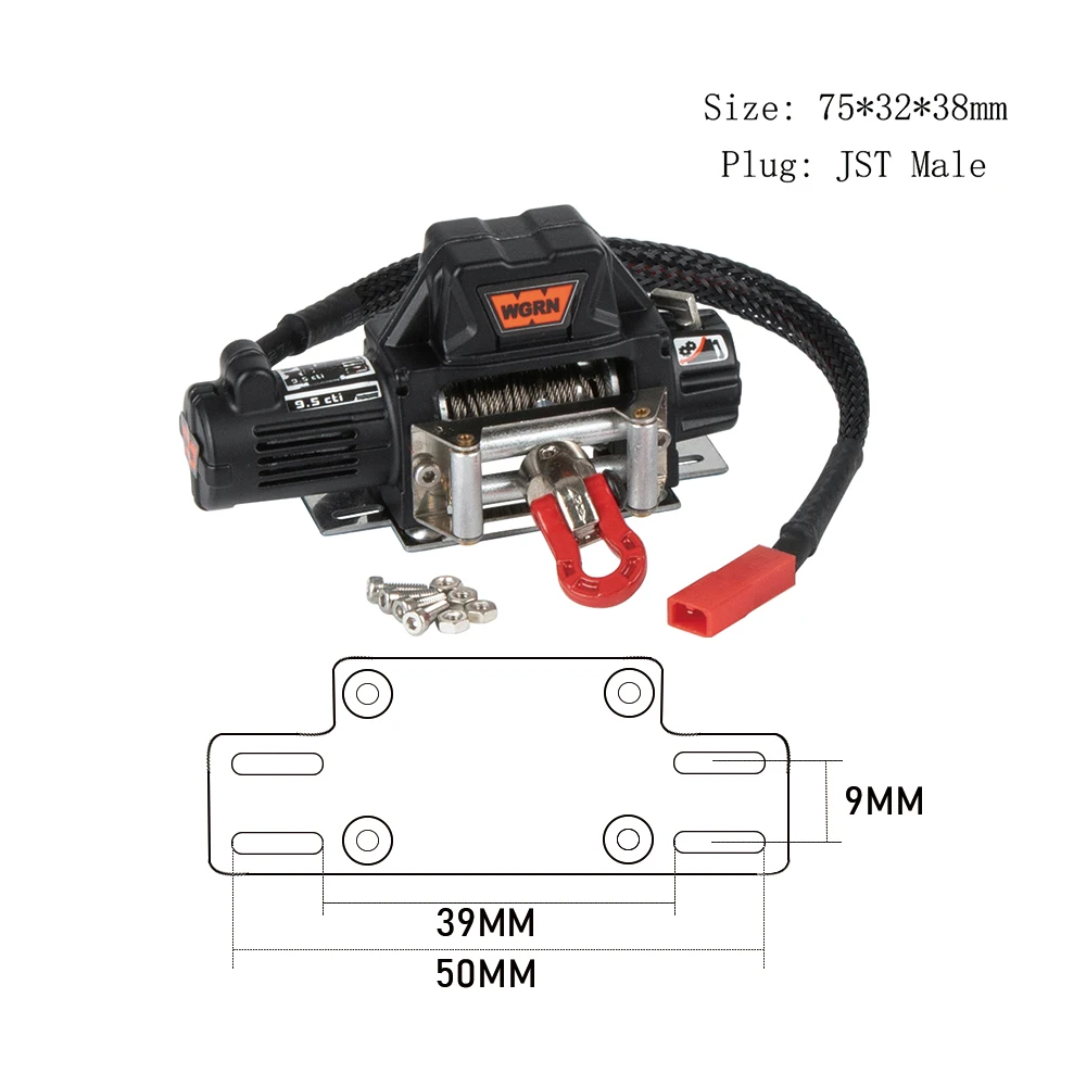 ขนาดโลหะ Winch และรีโมทคอนโทรล - Rc Crawler 4X4 บทวิจารณ์และราคา