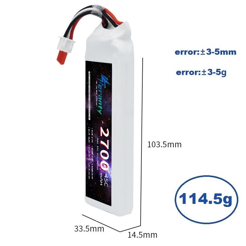 1/3ชิ้น2S 7.4V LiPo แบตเตอรี่2 - Rc Hobby Grade บทวิจารณ์และราคา