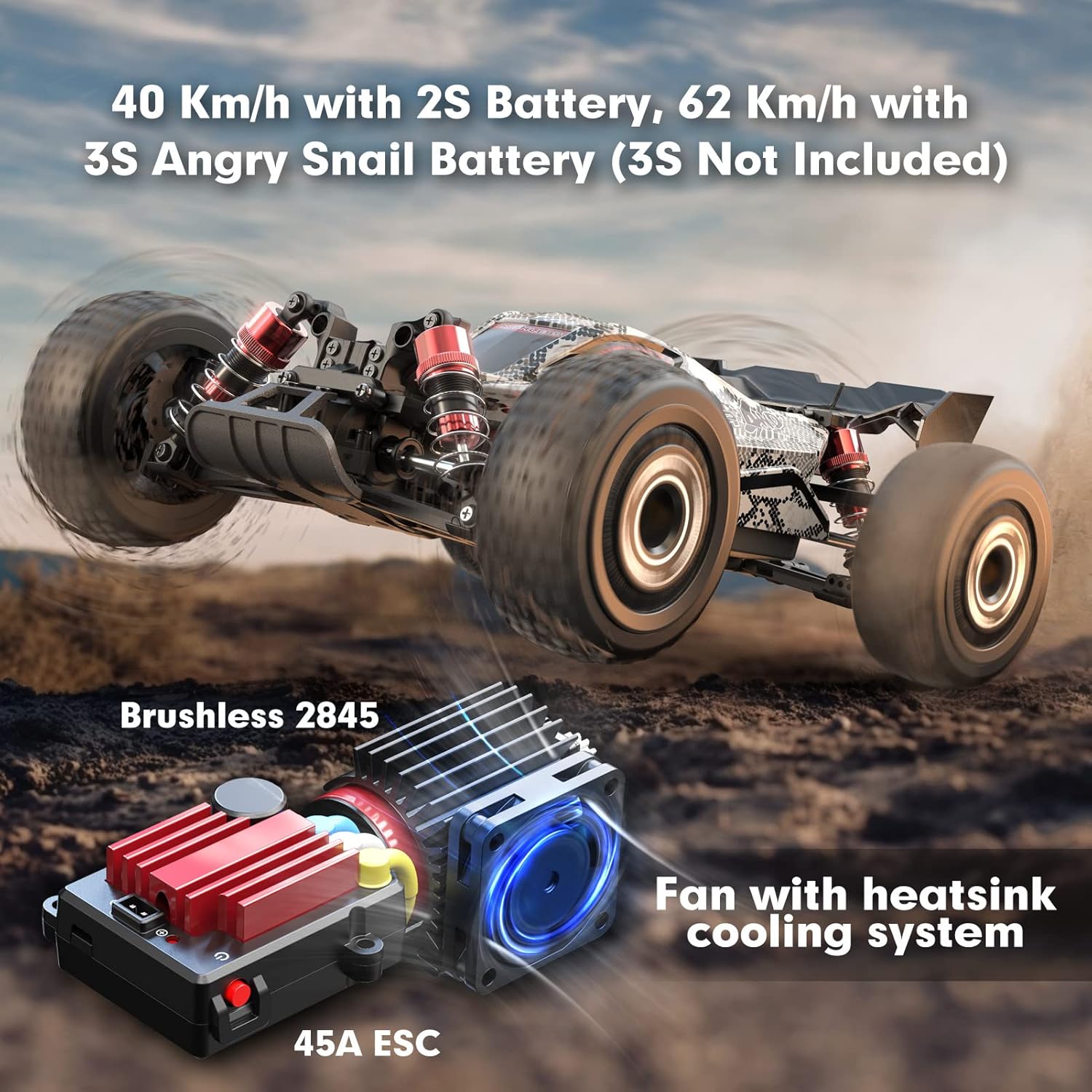รถบั๊กกี้บังคับวิทยุแบบไร้แปรง - Rc Hobby Grade Truck บทวิจารณ์และราคา