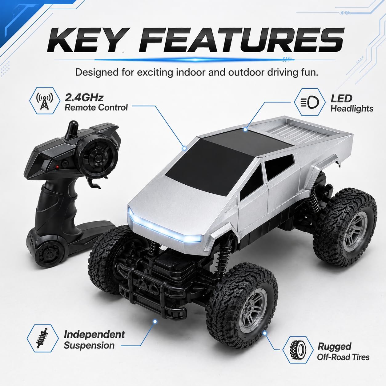 รถบังคับวิทยุ 1:18 สำหรับเด็ก, - Rc Hobby Grade Truck บทวิจารณ์และราคา