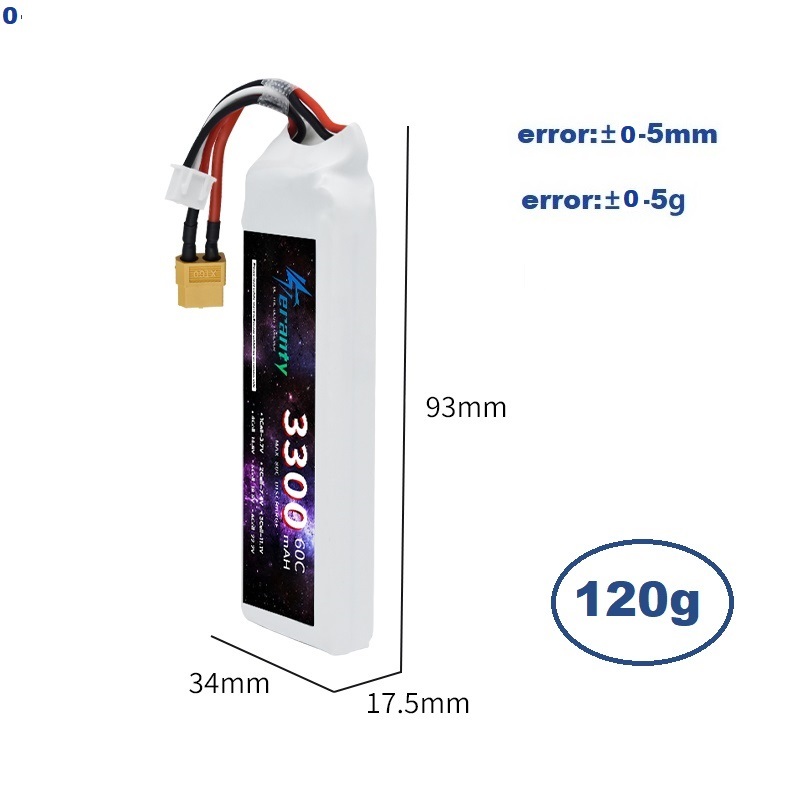 2S 7.4V LiPo แบตเตอรี่ 3300mAh - Rc Hobby Grade บทวิจารณ์และราคา