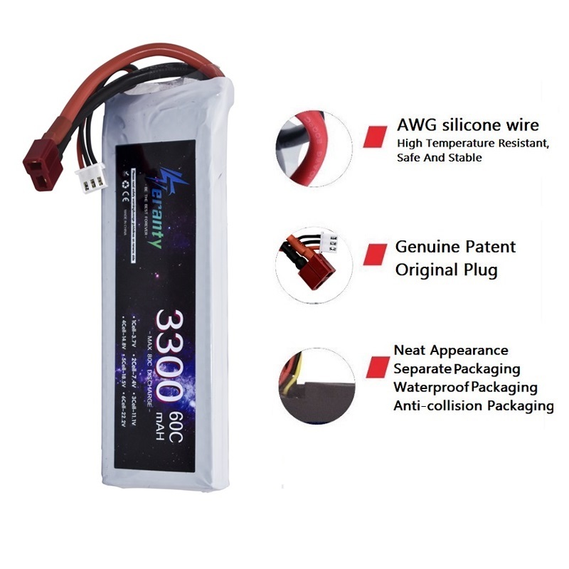 2S 7.4V LiPo แบตเตอรี่ 3300mAh - Rc Hobby Grade บทวิจารณ์และราคา