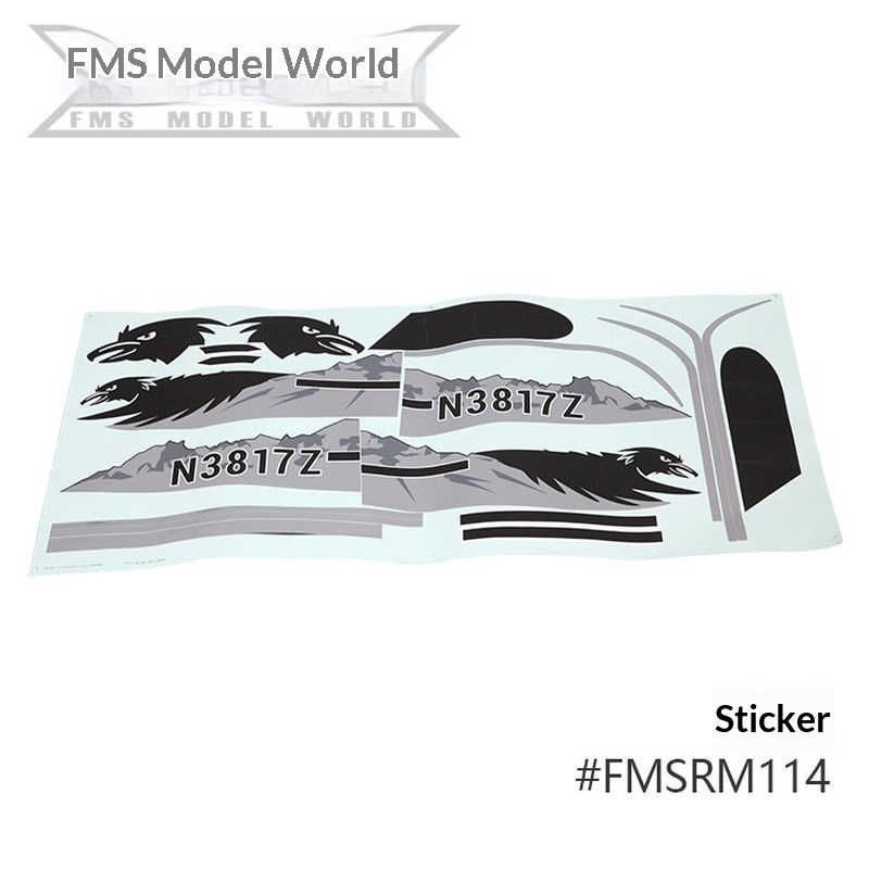 FMS RC เครื่องบินสติ๊กเกอร์สำห - Rc Hobby Grade บทวิจารณ์และราคา
