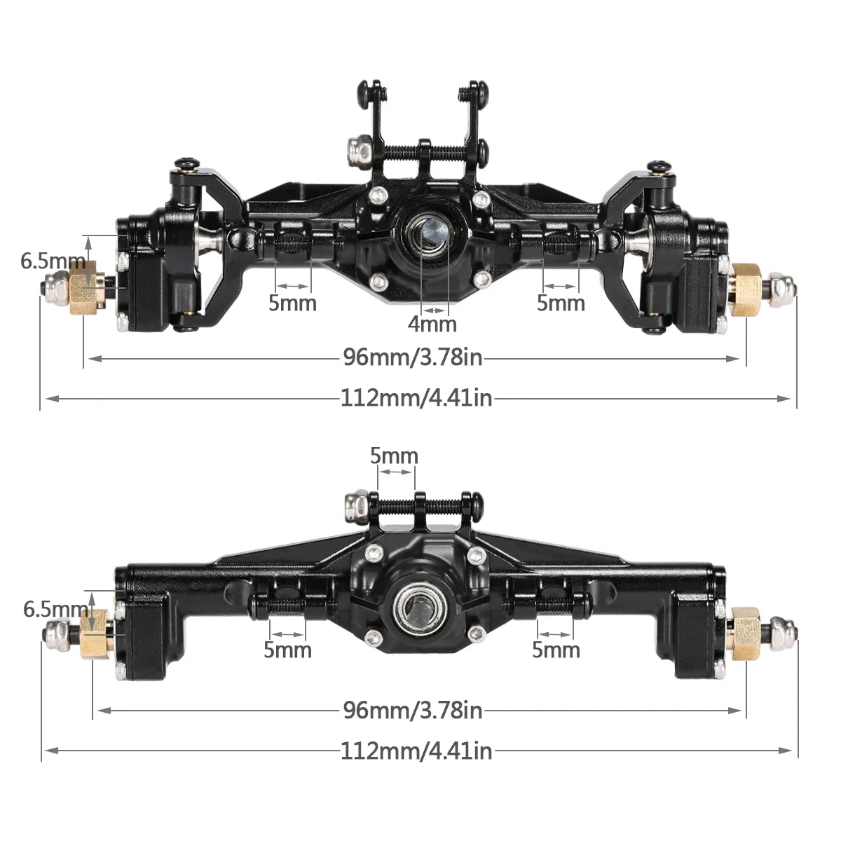 เพลาหน้าพอร์ทัลหลังอะลูมิเนียม - Rc Crawler 4X4 บทวิจารณ์และราคา